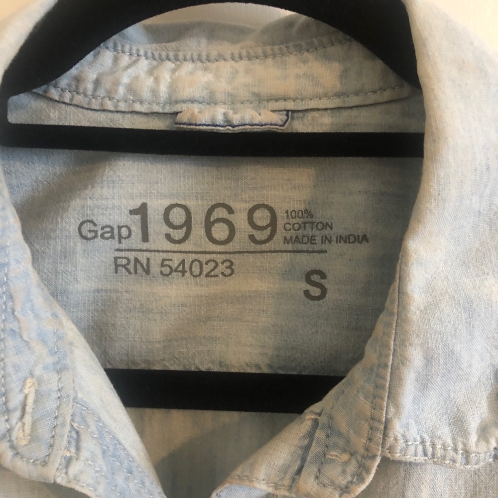 Chambray Button Down (Gap) - image 2